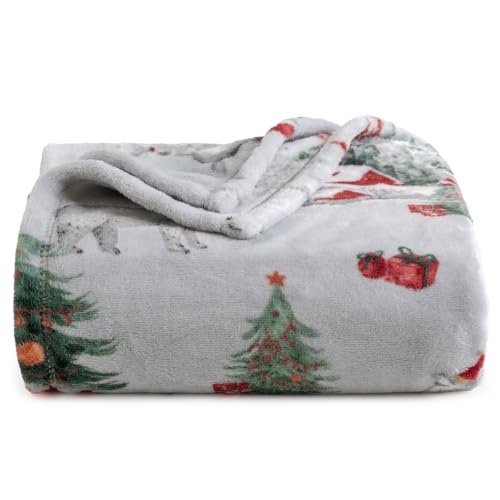 Christmas Fleece Throw Blanket (Winter Deer / Throw(50" X 60"))
