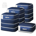 Comforter Storage Bag (Navy Blue / 4 Pack - 4-Layer)