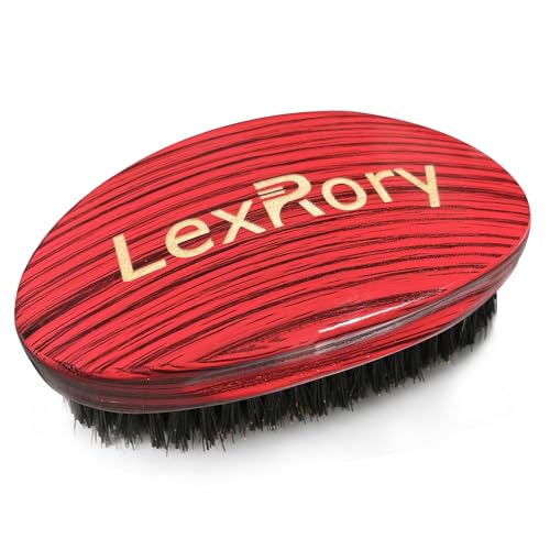 Curved Wave Brush for Men 360 (Stripes Red)