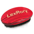 Curved Wave Brush for Men 360 (Stripes Red)