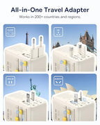 70W Universal Travel Adapter (70W / White)