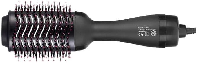 ENZO Milano Ceramic Blow Dryer & Round Styling Brush, Ceramic Blow Dryer, Frizz-Free Results, Travel-Friendly