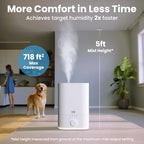 6L Large Humidifier for Bedroom (White)