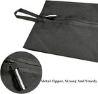 Shoe Bag for Travel (Black-hei / 16.5 × 9.8 Inches | 2-Pack)