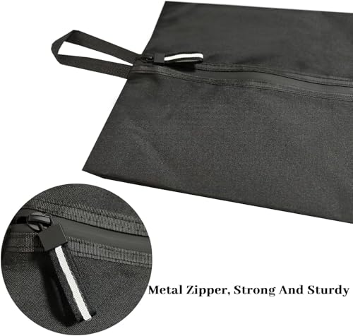 Shoe Bag for Travel (Black-hei / 16.5 × 9.8 Inches | 2-Pack)