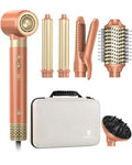 Dual Voltage] webeauty 6 in 1 Hot Air Styler (Mocha)