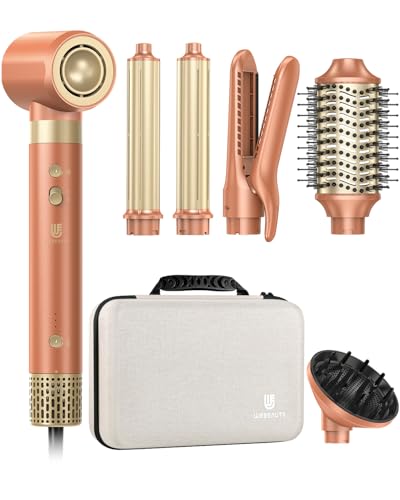 Dual Voltage] webeauty 6 in 1 Hot Air Styler (Mocha)