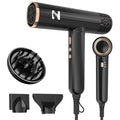 Ionic Hair Dryer with Diffuser (Black&champagne Gold)
