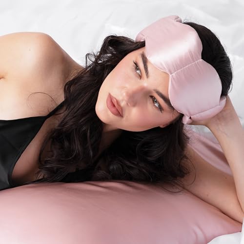 Mineralized Silk Gentle Pressure Sleep Mask (Petal Silk / 1 Count (Pack of 1))