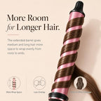 1.5 Inch Curling Wand for Loose Beach Waves (1.5" Pink&Black)