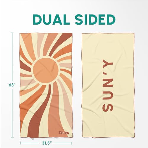 Waffle Microfiber Beach Towel (Rays)