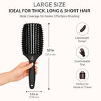 Curved Vented for Blow Drying (Black / Large)