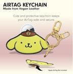 x Sanrio Character Keychain Case Compatible with Apple AirTag (Pompompurin)