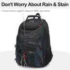 Laptop Backpack for men (17.3 / Black&classic Navy)