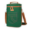 4 Bottle Wine Tote Carrier (Green / 4 Bottle-without front pocket)