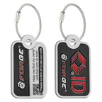 Smart Lost and Found Luggage Tags (Black 2 Pk)