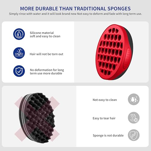 Silicone Curl Brush (Red)