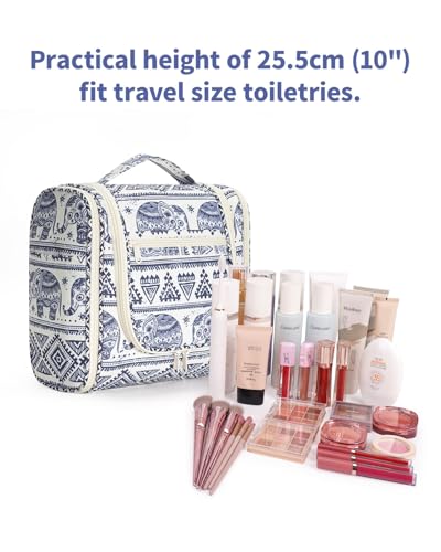 Large Hanging Travel Toiletry Bag for Women (B-Elephant / Large)