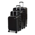 3 Piece Hardshell Luggage Set (Black / 3-Piece Set)