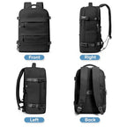Travel Backpack For Women Men (30l / Black)