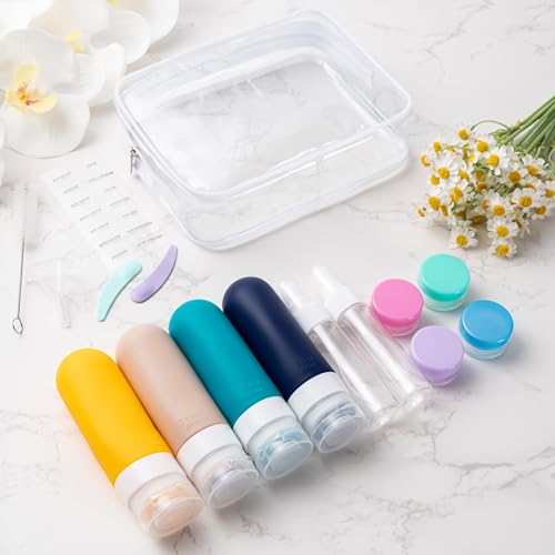 16 Pack Travel Bottles for Toiletries (16PCS/Blue)
