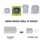 Magnetic Leak Proof 18 Can Soft Cooler with Waterproof Zipper (Navy / 18 Can)