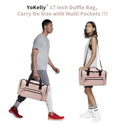 Small Gym Duffle Bag (Pink / 17 inch)