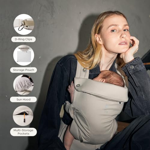Baby Carrier Newborn to Toddler (Light Beige)