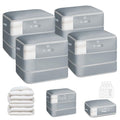 4 Pack Compression Storage Bags (110L-4 Pack / Light Gray)