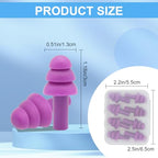 Ear Plugs for Sleeping (Black Blue Purple)
