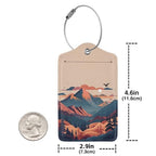 Sunset Mountain Scenery Luggage Cover Washable Suitcase Protector (Large / Italy Sunset Mountain Scenery)