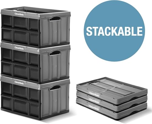 Collapsible Storage Bins (Obsidian / 46l - 3 Pack)