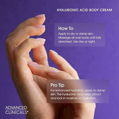 Hyaluronic Acid Moisturizer Body Cream W (3 - Hyaluronic Acid Body Cream / 16 Ounce (Pack of 1))