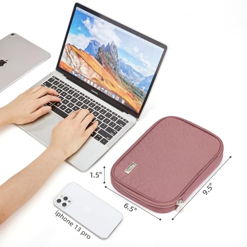 Travel Cord Organizer (Single Layer / Rosewood-Pink)