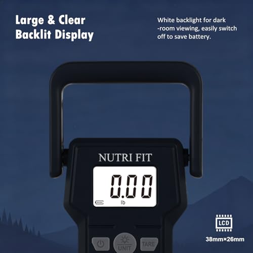 Luggage Weight Scale 110lb Hanging Luggage Scale for Suitcase (Gun Grey)
