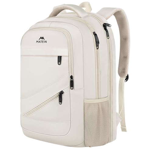 Beige Laptop Backpack for Women (Beige / 17 Inch)