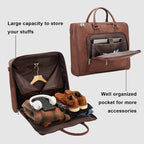 Garment Bag for Travel Large Carry on Garment Bags Men Women (Coffee)