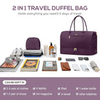 Travel Weekender Duffle Bags for Women (6-Dark Purple / X-Large)