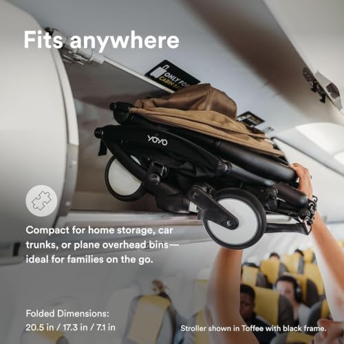 YOYO3 Travel Stroller from 6 Months (Black/Taupe)