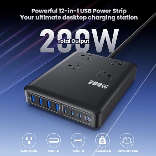 200W Charging Station (A-Black)