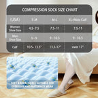 Cotton Compression Socks for Women&Men 20 (2 Pairs-brown / X-Large)
