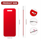 4PCS Personalized Luggage Tag (Red / Small)