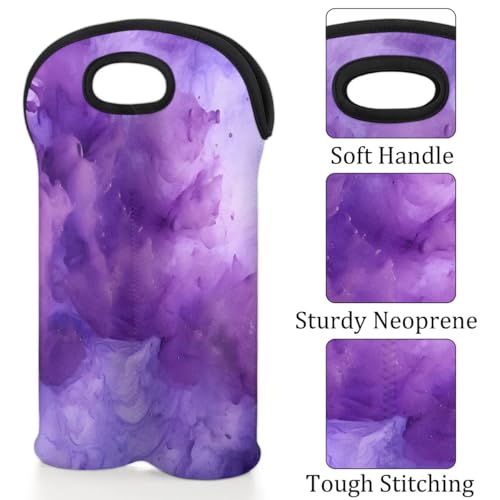 Wine Carrier Tote Personalized Bag for 2 Bottles (Style 9 / 10*14.5)