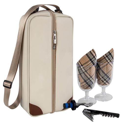 ALLCAMP Wine Bag (1 Bottle / Cream-Colored)