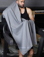 Microfiber Towel Quick Dry Camping & Travel & Gym Towel. Compact (Gray / 60.00" x 30.00")
