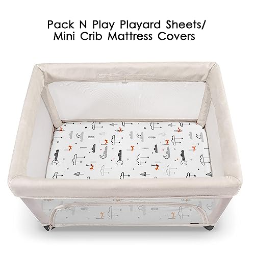 Pack n Play Sheets (Starsmoon Balloon / 38X26 Inch)