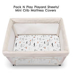 Pack n Play Sheets (Starsmoon Balloon / 38X26 Inch)
