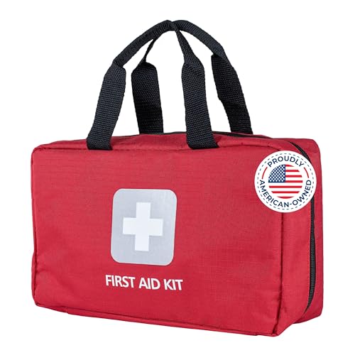 Home Essentials First Aid Kit (291 Piece - Red)