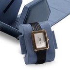 Single Watch Box Blue Hexagonal (Blue / 1-Slot)