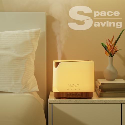 Essential Oil Diffuser for Home Large 700 ml Humidifier (Light Wood)